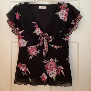 AGB Burr California Frill Blouse Size M